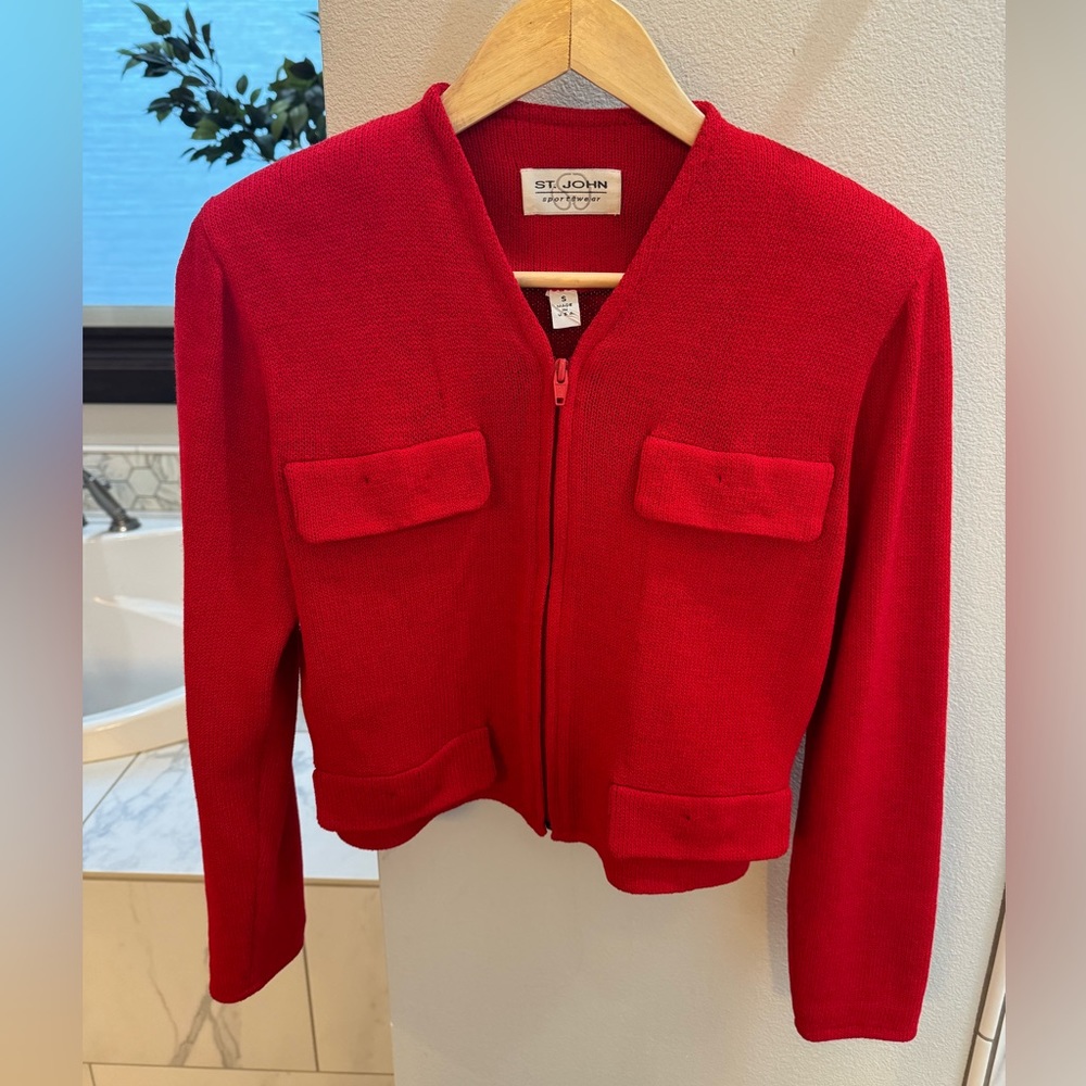 St John red Jacket